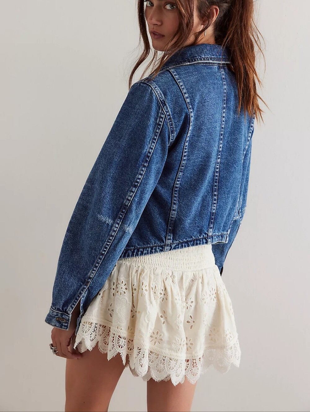 Free People Wee The Free Jade Denim Jacket
